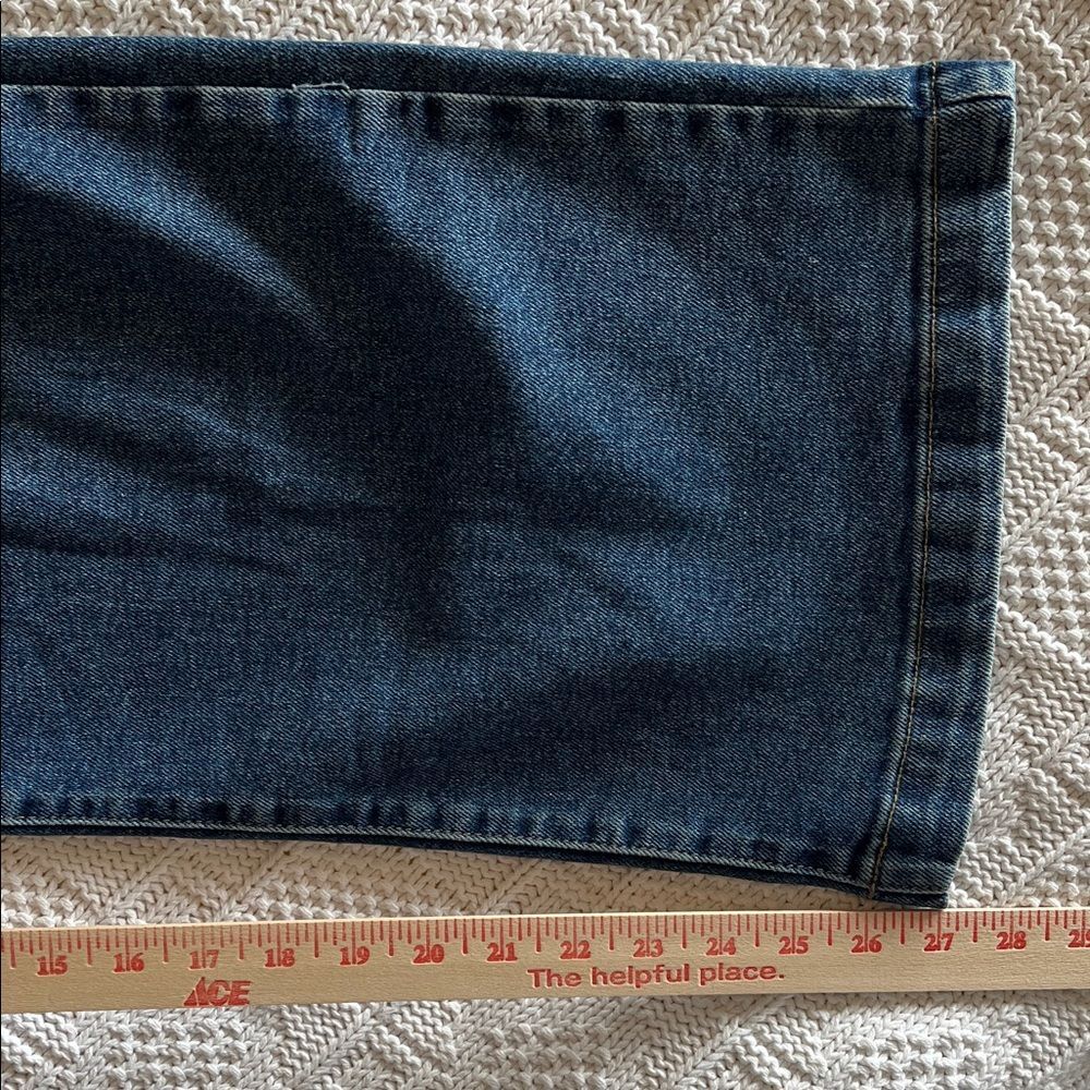 Just Black Denim The Sailor Pocket Wide Leg in Dark Denim Sz 29 USA - Picture 7 of 12